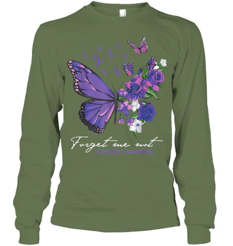 Image of Forget me not Dementia Alzheimer Awareness Butterfly Flower