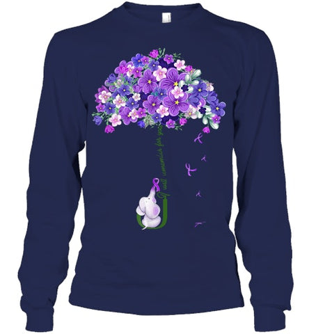 Image of Alzheimer Awareness Cute Elephant I Will Remember For You T Shirt