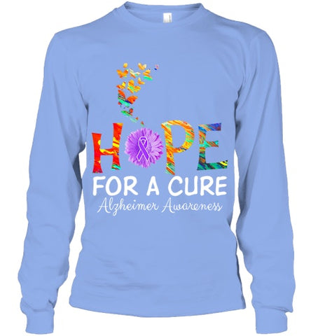 Image of Alzheimer s awareness shirt Hope for a Cure classic Gift T Shirt