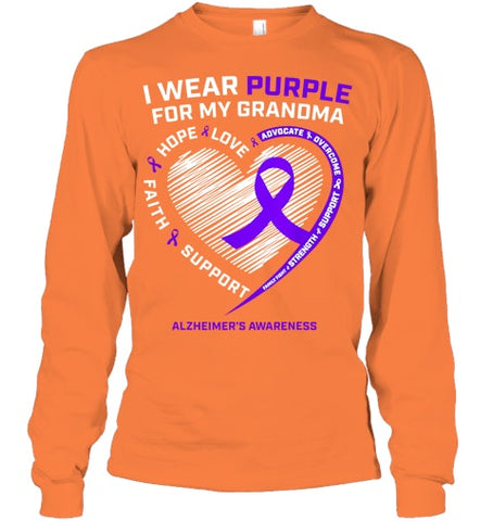 Image of Purple Alzheimers Awareness Products grandma Gifts Men Women