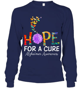 Alzheimer s awareness shirt Hope for a Cure classic Gift T Shirt