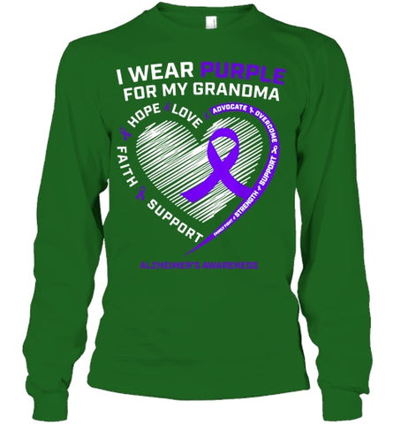 Image of Purple Alzheimers Awareness Products grandma Gifts Men Women