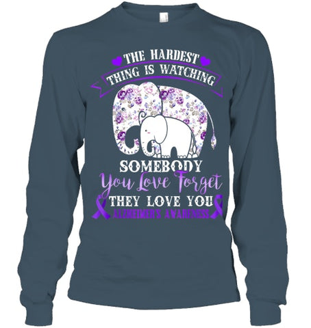 Image of Alzheimer Purple Floral Pansy Dementia Alzheimer s Awareness T Shirt (1)