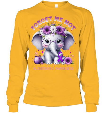 Image of Forget Me Not Alzheimer's Awareness Purple Elephant Flowers