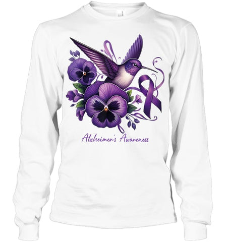 Image of Alzheimer   Flower and Bird ribbon