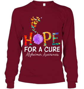 Alzheimer s awareness shirt Hope for a Cure classic Gift T Shirt