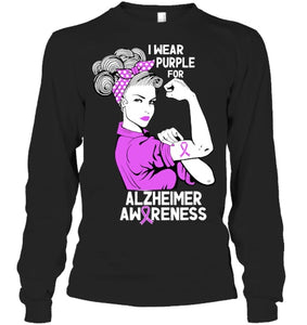 I Wear Purple For Dementia Alzheimers Awareness June