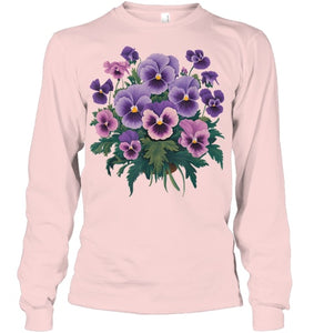 Purple Floral Pansy Dementia Alzheimer's Awareness