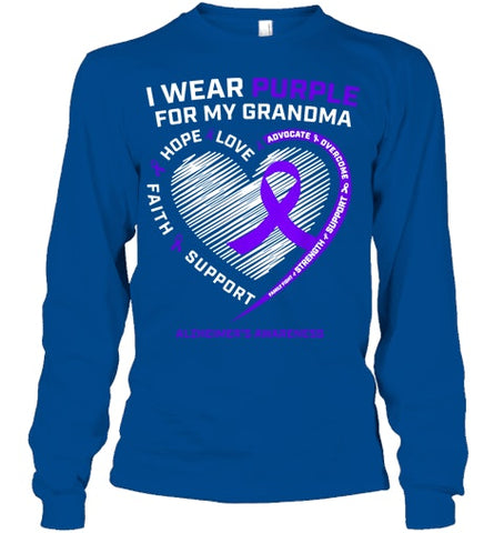 Image of Purple Alzheimers Awareness Products grandma Gifts Men Women