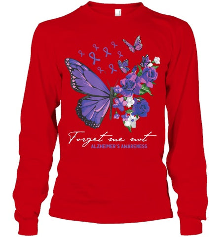 Image of Forget me not Dementia Alzheimer Awareness Butterfly Flower