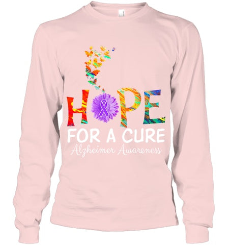 Image of Alzheimer s awareness shirt Hope for a Cure classic Gift T Shirt