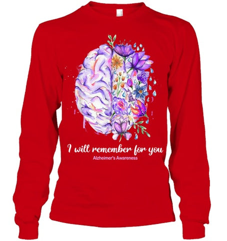 Image of I Will Remember For You Brain Alzheimer's Awareness