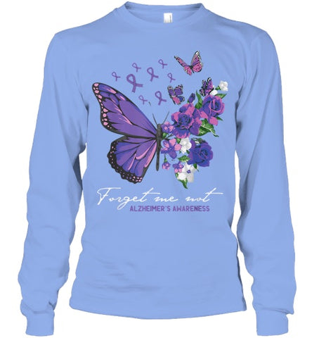 Image of Forget me not Dementia Alzheimer Awareness Butterfly Flower