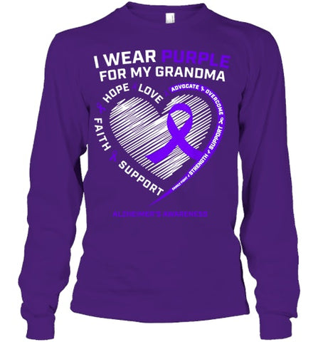 Image of Purple Alzheimers Awareness Products grandma Gifts Men Women