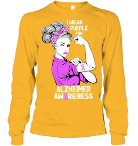 I Wear Purple For Dementia Alzheimers Awareness June