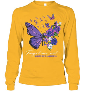 Forget me not Dementia Alzheimer Awareness Butterfly Flower