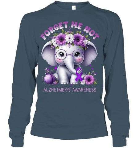 Image of Forget Me Not Alzheimer's Awareness Purple Elephant Flowers