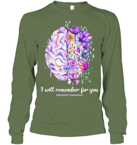 Image of I Will Remember For You Brain Alzheimer's Awareness