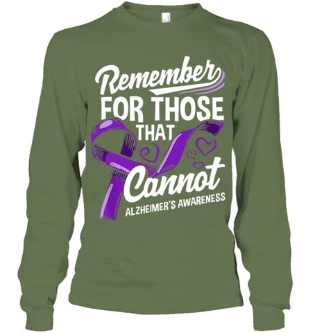 Image of Alzheimers Awareness Purple Ribbon Supporter Alzheimers T Shirt