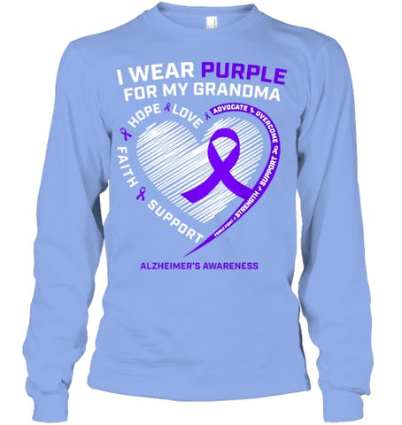 Image of Purple Alzheimers Awareness Products grandma Gifts Men Women