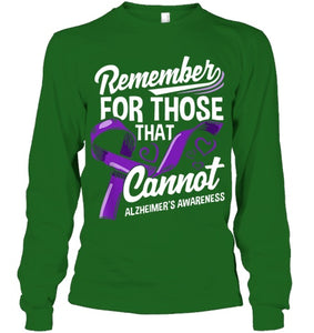 Alzheimers Awareness Purple Ribbon Supporter Alzheimers T Shirt