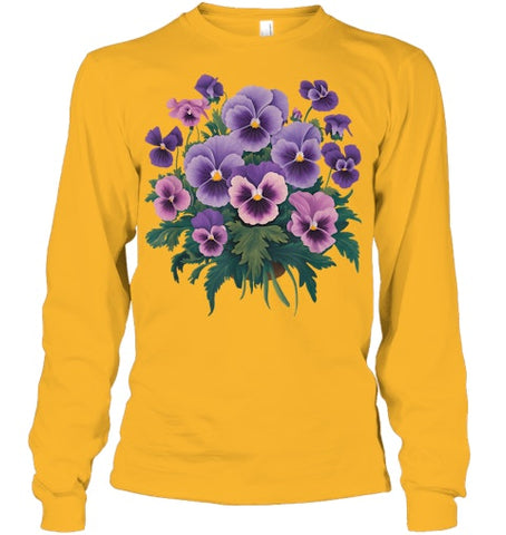 Image of Purple Floral Pansy Dementia Alzheimer's Awareness