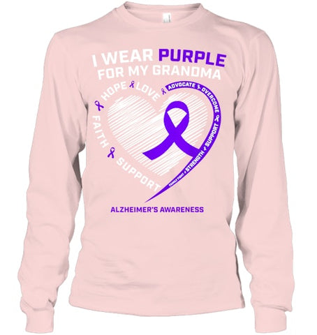 Image of Purple Alzheimers Awareness Products grandma Gifts Men Women