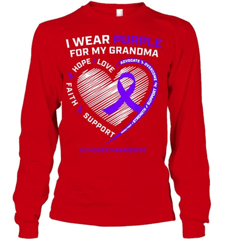 Image of Purple Alzheimers Awareness Products grandma Gifts Men Women