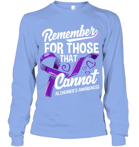 Image of Alzheimers Awareness Purple Ribbon Supporter Alzheimers T Shirt