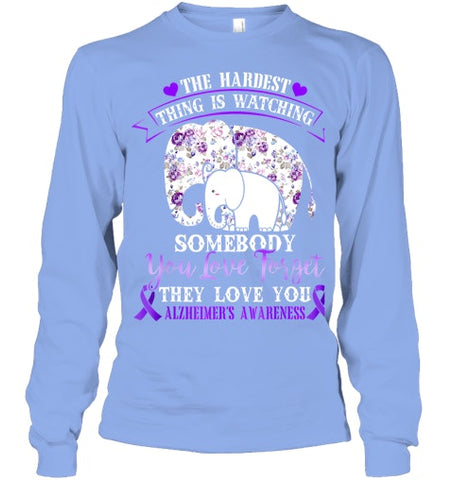 Image of Alzheimer Purple Floral Pansy Dementia Alzheimer s Awareness T Shirt (1)