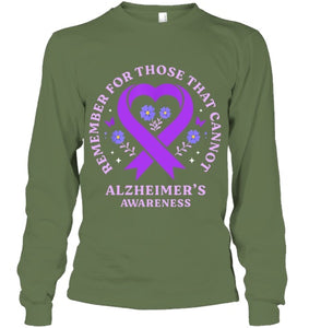 Remember For Those That Cannot Alzheimer s Awareness Ribbon T Shirt