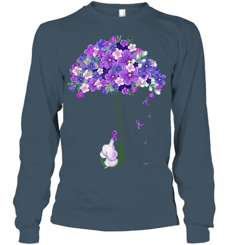 Image of Alzheimer Awareness Cute Elephant I Will Remember For You T Shirt