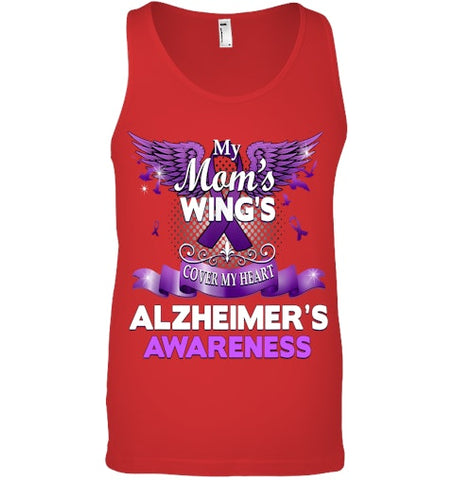 Image of Alzheimer s Awareness Products Mom s Wings Cover My Heart T Shirt