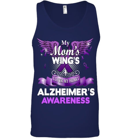 Image of Alzheimer s Awareness Products Mom s Wings Cover My Heart T Shirt