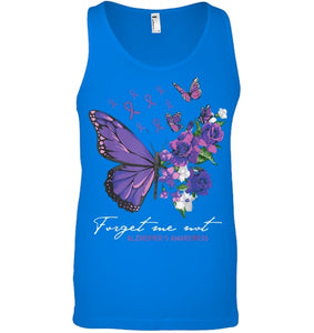 Forget me not Dementia Alzheimer Awareness Butterfly Flower