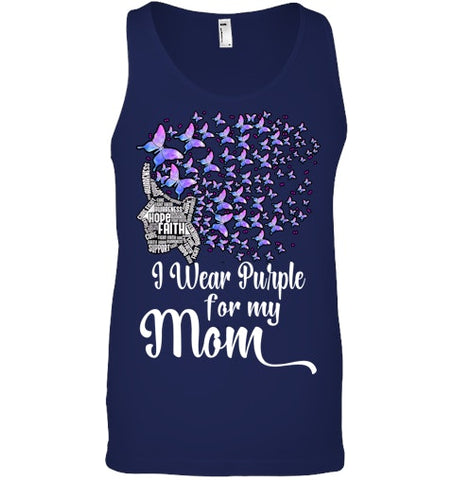 Image of I Wear Purple For My Mom Alzheimers T Shirt