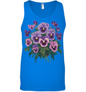 Purple Floral Pansy Dementia Alzheimer's Awareness