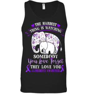 Alzheimer Purple Floral Pansy Dementia Alzheimer s Awareness T Shirt (1)