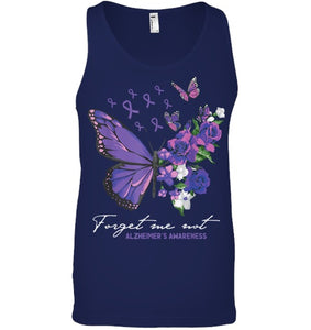 Forget me not Dementia Alzheimer Awareness Butterfly Flower