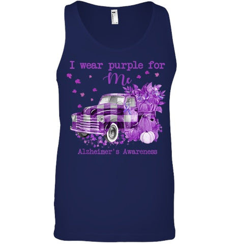 Image of I Wear Purple Pumpkin Truck For Me Alzheimer's Awareness