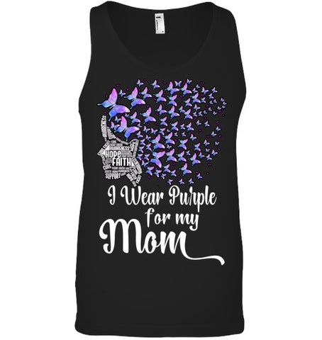 Image of I Wear Purple For My Mom Alzheimers T Shirt