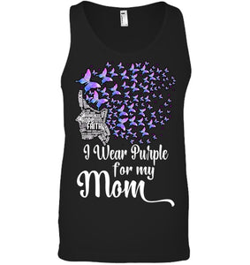 I Wear Purple For My Mom Alzheimers T Shirt