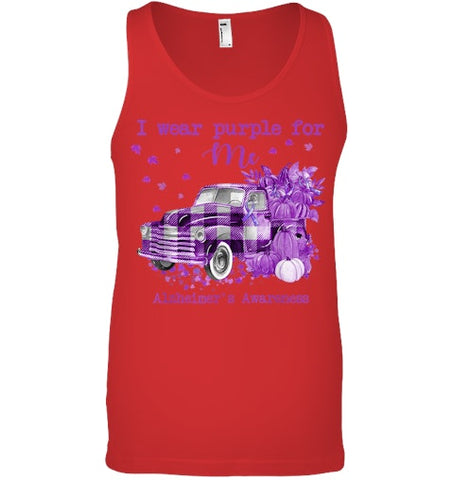 Image of I Wear Purple Pumpkin Truck For Me Alzheimer's Awareness