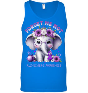 Forget Me Not Alzheimer's Awareness Purple Elephant Flowers