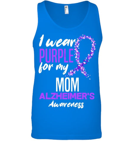 Image of I Wear Purple For My Mom Dementia Alzheimer s Awareness T Shirt