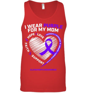 Purple Alzheimers Awareness Products Mom Gifts Men Women T Shirt