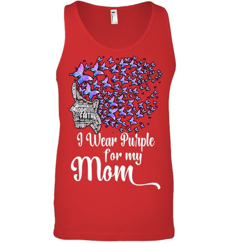 Image of I Wear Purple For My Mom Alzheimers T Shirt