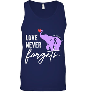 End Alzheimers Shirt Love Never Forgets Alzheimers Awareness T Shirt