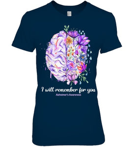 I Will Remember For You Brain Alzheimer's Awareness