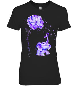 I ll Remember For You Purple Elephant Alzheimer s Awareness T Shirt